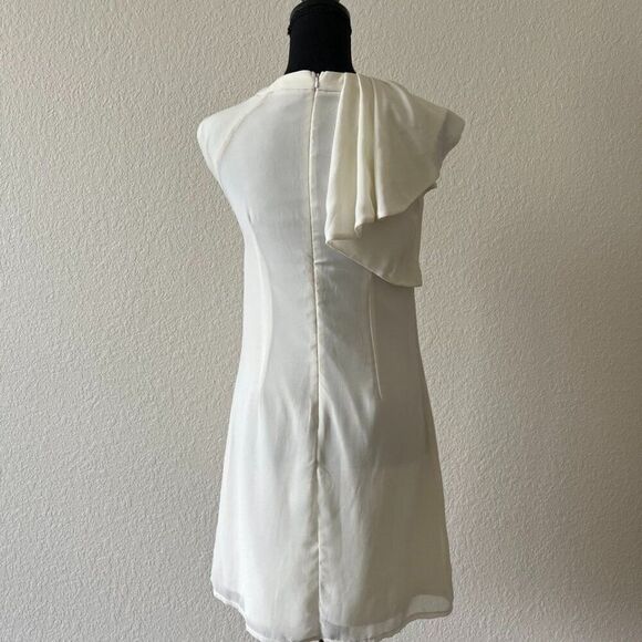 London Dress Company Chloe Beaded Dress in Ivory (Size:2) - Picture 3 of 13